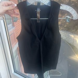 Urban outfitters sexy bandage v neck bodysuit. Size small color black